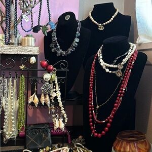 Unlisted jewelry, sterling, semiprecious, pearls, shells…..